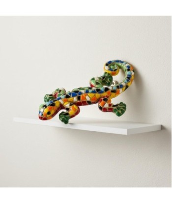 Figura de Lagarto Decorativa Pop Art - Escultura Resina Multicolor para Hogar, Oficina, Regalo Original