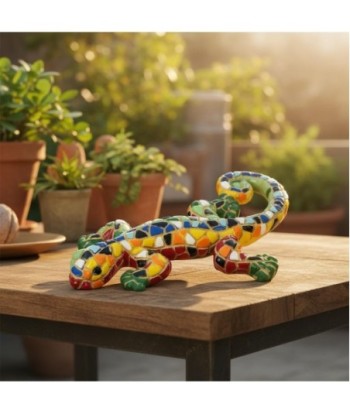 Figura de Lagarto Decorativa Pop Art - Escultura Resina Multicolor para Hogar, Oficina, Regalo Original