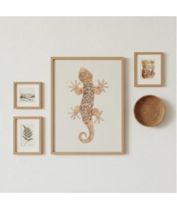 Adorno de Pared Lagarto Decorativo Artesanal para Hogar, Diseño Natural, Decoración Original para Interiores