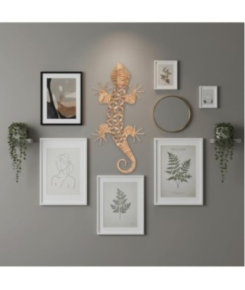 Adorno de Pared Lagarto Decorativo, Figura de Animales Exóticos, Decoración Artesanal para Hogar, Regalo Original