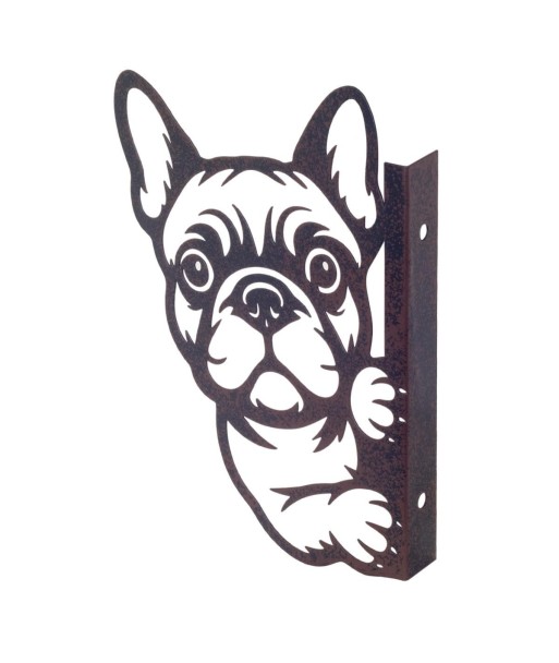 Adorno de Pared Perro, Decoración Metálica Estilo Étnico, Figura Decorativa para Hogar y Oficina, Regalo Original