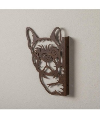 Adorno de Pared Perro, Decoración Metálica Estilo Étnico, Figura Decorativa para Hogar y Oficina, Regalo Original