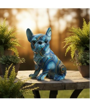 Figura Decorativa Bulldog Resina Pop Art, Escultura Moderno, Adorno Perro Bulldog, Decoración Hogar Oficina,