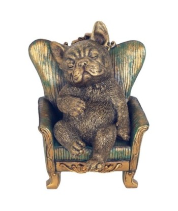 Figura de Bulldog de Resina para Decoración Moderna - Detalles Realistas y Diseño Elegante para el Hogar