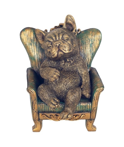 Figura de Bulldog de Resina para Decoración Moderna - Detalles Realistas y Diseño Elegante para el Hogar