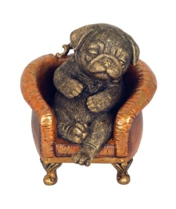 Figura Decorativa Bulldog Realista para Hogar y Oficina - Escultura de Perro Bulldog - Regalo Ideal para Amantes