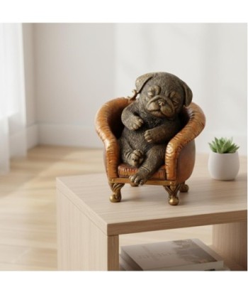 Figura Decorativa Bulldog Realista para Hogar y Oficina - Escultura de Perro Bulldog - Regalo Ideal para Amantes