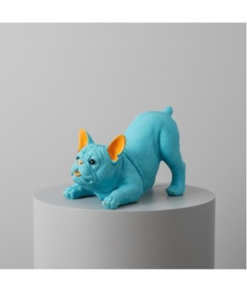 Figura Decorativa Bulldog de Resina Diseño Pop Art para Hogar y Oficina, Regalo Original para Amantes de Perros