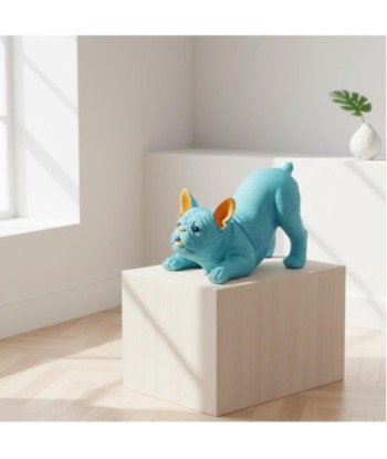 Figura Decorativa Bulldog de Resina Diseño Pop Art para Hogar y Oficina, Regalo Original para Amantes de Perros
