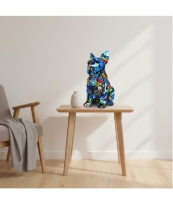 Figura Decorativa de Perro Bulldog en Estilo Pop Art, Escultura Moderna para Hogar y Oficina, Regalo Original