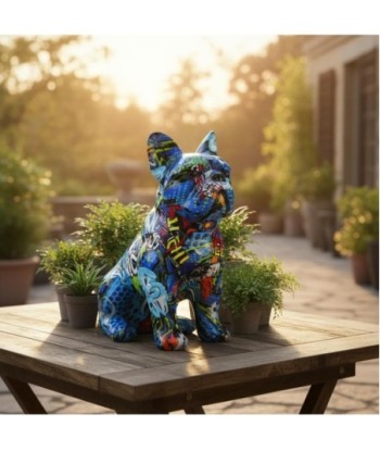 Figura Decorativa de Perro Bulldog en Estilo Pop Art, Escultura Moderna para Hogar y Oficina, Regalo Original