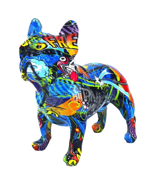 Figura Decorativa Bulldog Pop Art Resina - Ideal para Hogar y Oficina - Diseño Moderno y Creativo para Amantes