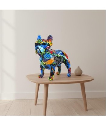 Figura Decorativa Bulldog Pop Art Resina - Ideal para Hogar y Oficina - Diseño Moderno y Creativo para Amantes