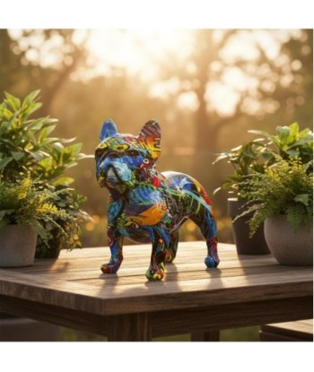 Figura Decorativa Bulldog Pop Art Resina - Ideal para Hogar y Oficina - Diseño Moderno y Creativo para Amantes