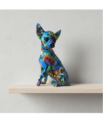 Figura Decorativa de Perro Estilo Pop Art, Ideal para Hogar, Oficina, Regalo Original, Decoración Moderna, Detalle