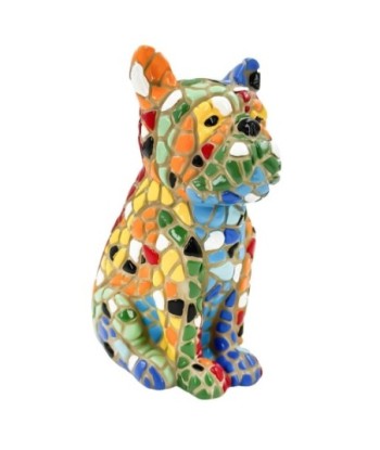 Figura Decorativa de Perro Pop Art, Resina Multicolor, Ideal para Hogar y Oficina, Regalo Original y Moderno