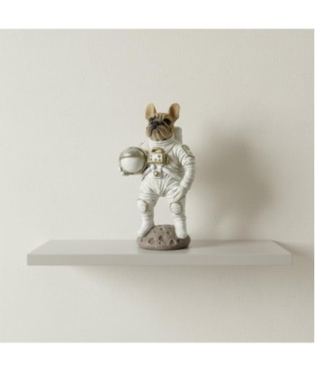 Figura Decorativa Bulldog Astronauta de Resina, Escultura Moderna para Hogar y Oficina, Idea de Regalo Única