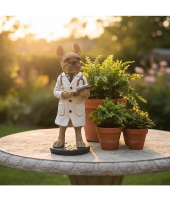 Figura Decorativa Bulldog Médico de Resina, Decoración Moderna para Hogar, Regalo Original para Amantes de Perros