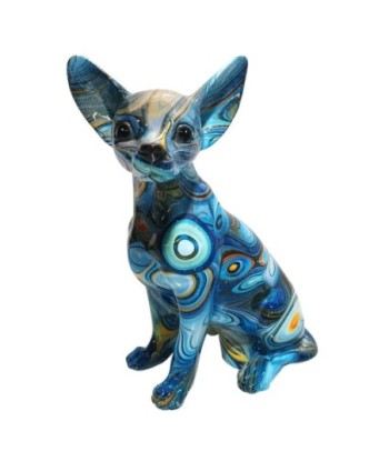 Figura Decorativa Perro Chihuahua Pop Art Resina - Decoración Moderna para Hogar, Oficina y Regalo Original