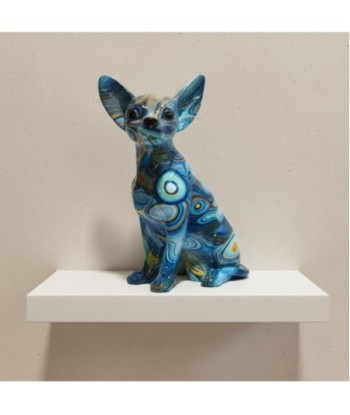 Figura Decorativa Perro Chihuahua Pop Art Resina - Decoración Moderna para Hogar, Oficina y Regalo Original