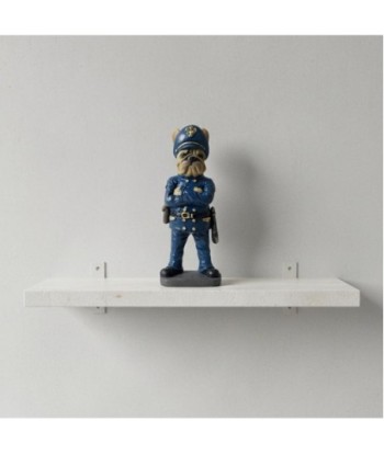 Figura Decorativa Bulldog Policía de Resina - Estatua de Perro Fantasía Contemporáneo - Decoración Interior