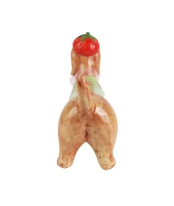 Figura Decorativa Perro Teckel Fresa, Adorno Cerámica Bohemio, Ideal Regalo Original para Hogar, Oficina, Decoración Figura Decorativa Perro Teckel Fresa, Adorno Cerámica Bohemio, Ideal Regalo Original para Hogar, Oficina, Decoración
