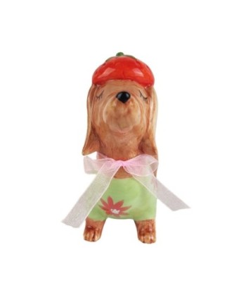 Figura Decorativa Perro Teckel Fresa, Adorno Cerámica Bohemio, Ideal Regalo Original para Hogar, Oficina, Decoración Figura Decorativa Perro Teckel Fresa, Adorno Cerámica Bohemio, Ideal Regalo Original para Hogar, Oficina, Decoración