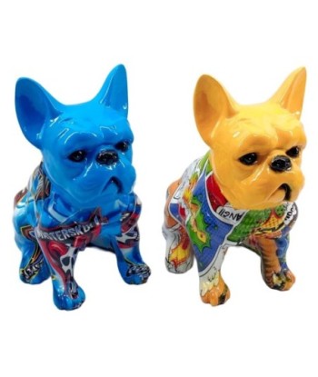 Figura Decorativa Bulldog Pequeño Pop Art, Estilo Moderno, Ideal para Decoración Hogar, Regalo Original, Multicolor,