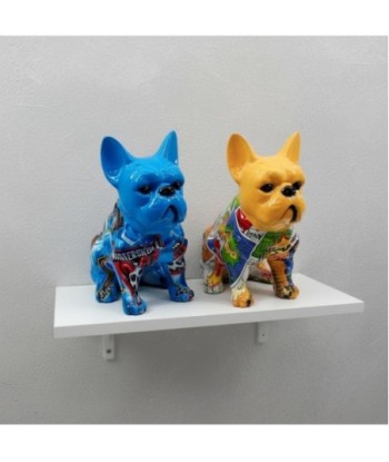 Figura Decorativa Bulldog Pequeño Pop Art, Estilo Moderno, Ideal para Decoración Hogar, Regalo Original, Multicolor,