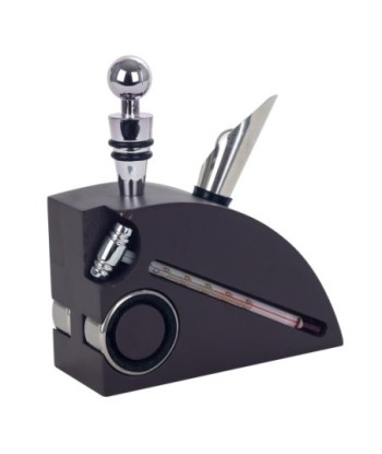 ORIGEN Home Decor Sets vino Abrebotellas | Negro - 15x13x5cm