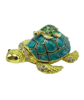 Caja Tortuga Decorativa de Metal para Almacenamiento, Original y Funcional, Ideal para Regalos y Organización