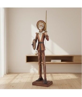 Figura de Don Quijote en Resina - Decoración Clásica de Coleccionista - Ideal para Salón u Oficina - Regalo Único