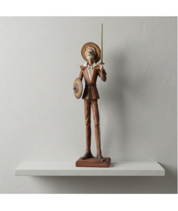 Figura de Don Quijote en Resina - Decoración Clásica de Coleccionista - Ideal para Salón u Oficina - Regalo Único