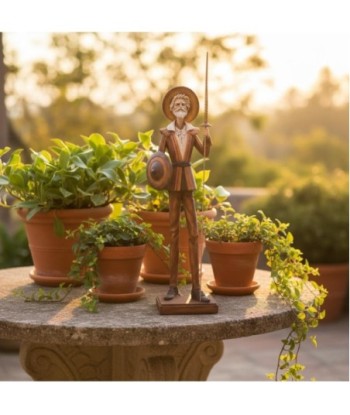 Figura de Don Quijote en Resina - Decoración Clásica de Coleccionista - Ideal para Salón u Oficina - Regalo Único