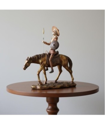 Figura de Don Quijote de la Mancha en Resina - Decoración Clásica para Hogar - Ideal para Amantes de la Literatura