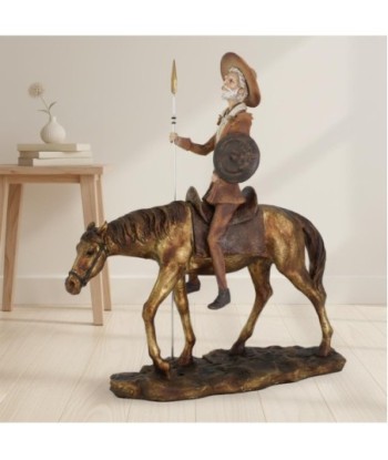 Figura de Don Quijote de la Mancha en Resina - Decoración Clásica para Hogar - Ideal para Amantes de la Literatura