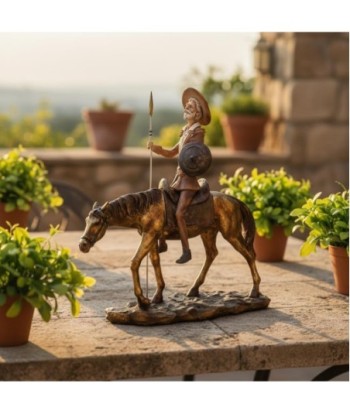 Figura de Don Quijote de la Mancha en Resina - Decoración Clásica para Hogar - Ideal para Amantes de la Literatura
