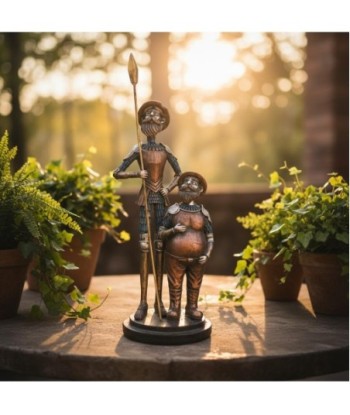 Figura de Don Quijote y Sancho Panza en Resina - Decoración Clásica - Regalo Ideal para Amantes de la Literatura