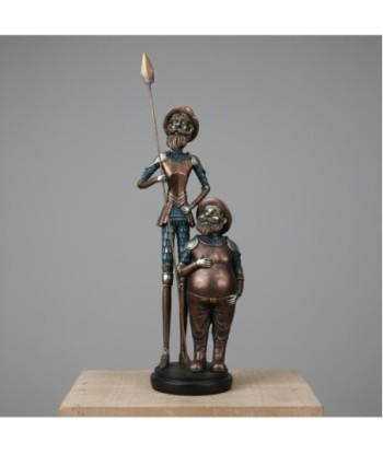 Figura Clásica Don Quijote y Sancho Panza en Resina, Decoración Hogar, Regalo Perfecto, Arte Español