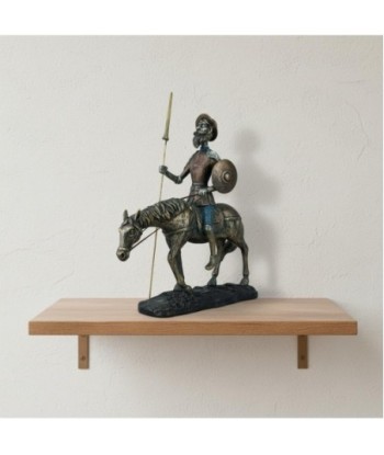 Figura Clásica Don Quijote Sin Caballo Resina Decoración Hogar Regalo Coleccionista 29.5cm x 8.5cm x 26cm