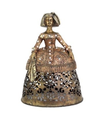 Figura Decorativa Menina Clásica de Resina - Arte Escultura Decoración Hogar - Regalo Elegante Estilo Barroco