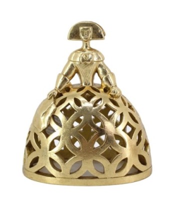 Figura Decorativa Menina Clásica Resina Dorado - Arte Escultura Decoración Hogar - Regalo Original y Elegante