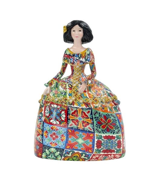 Figura Decorativa Menina Pop Art, Escultura Moderna de Resina, Arte Multicolor para Hogar y Oficina, Regalo Original