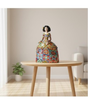 Figura Decorativa Menina Pop Art, Escultura Moderna de Resina, Arte Multicolor para Hogar y Oficina, Regalo Original