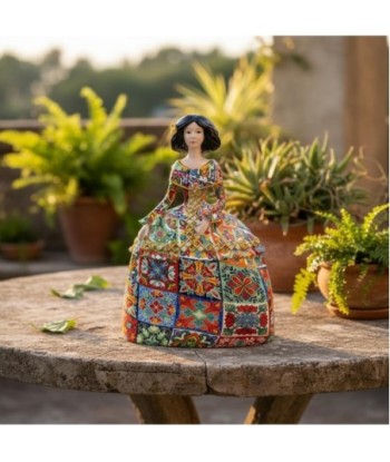 Figura Decorativa Menina Pop Art, Escultura Moderna de Resina, Arte Multicolor para Hogar y Oficina, Regalo Original