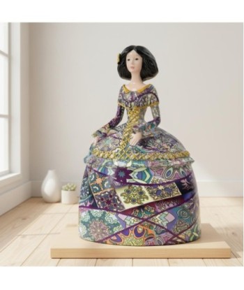 Figura Decorativa Menina Pop Art, Escultura Moderna de Resina, Arte Multicolor para Hogar y Oficina, Regalo Original