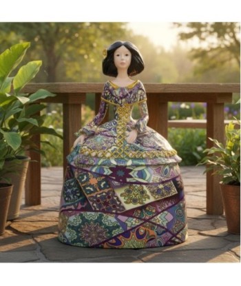 Figura Decorativa Menina Pop Art, Escultura Moderna de Resina, Arte Multicolor para Hogar y Oficina, Regalo Original