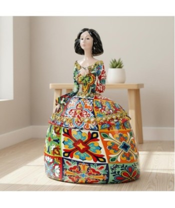 Figura Decorativa Menina Estilo Pop Art - Escultura Moderna de Resina para Hogar y Oficina - Diseño Multicolor