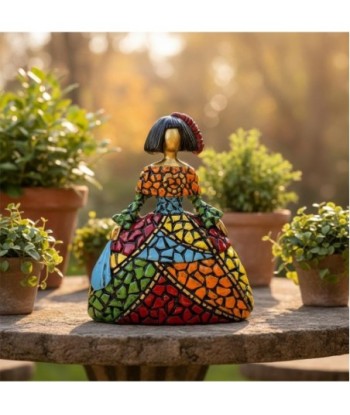 Figura Decorativa Menina Pop Art Resina - Arte Moderno para Decoración del Hogar, Oficina, Regalo Original