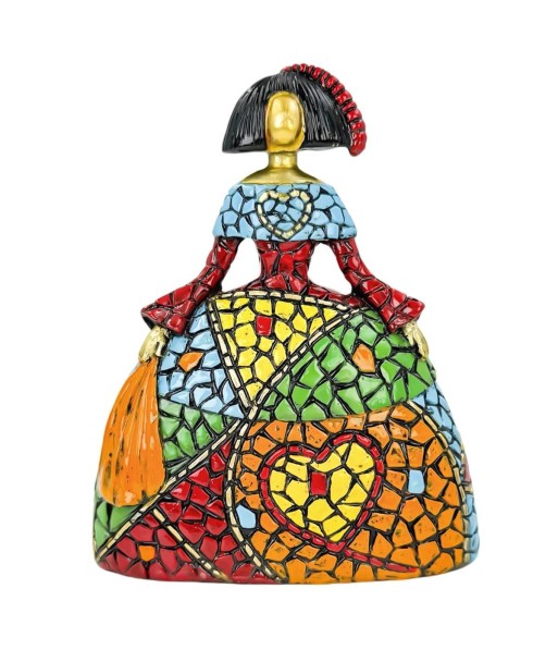 Figura Decorativa Menina Pop Art Resina - Diseño Moderno y Colorido para Decoración del Hogar, Ideal para Regalo